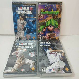 LOT of 4 PSP games - Lemmings and MLB The Show 07, 09 and 10.